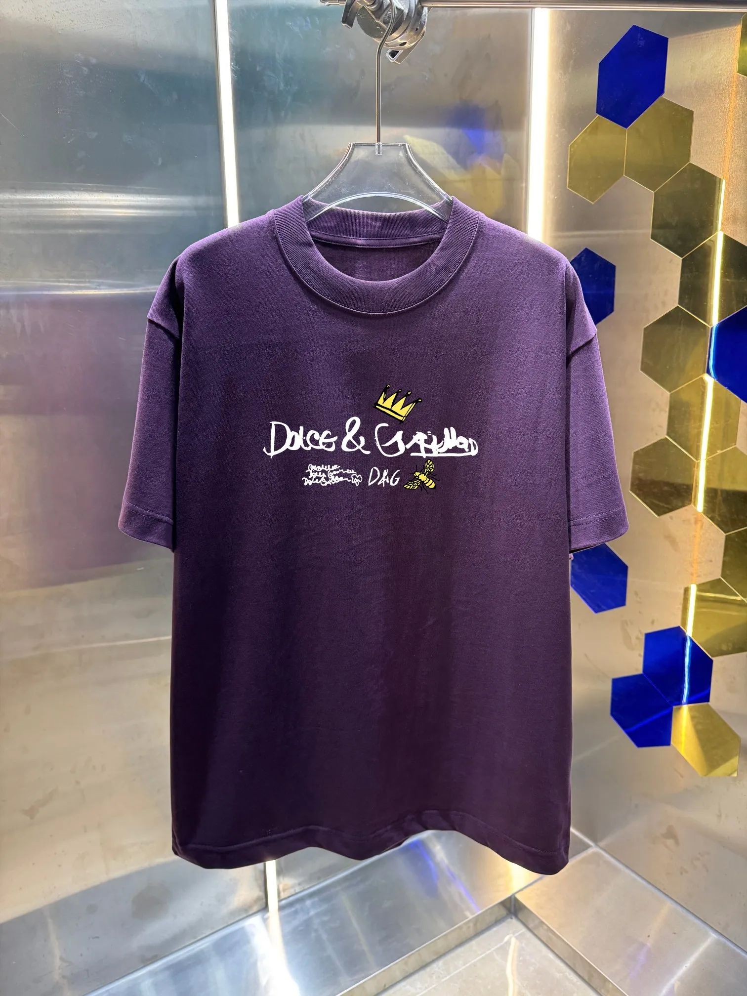 DG/ 2025ss Logo Versatile T Same Style ：Black White Green Purple Size: S M L XL XXL